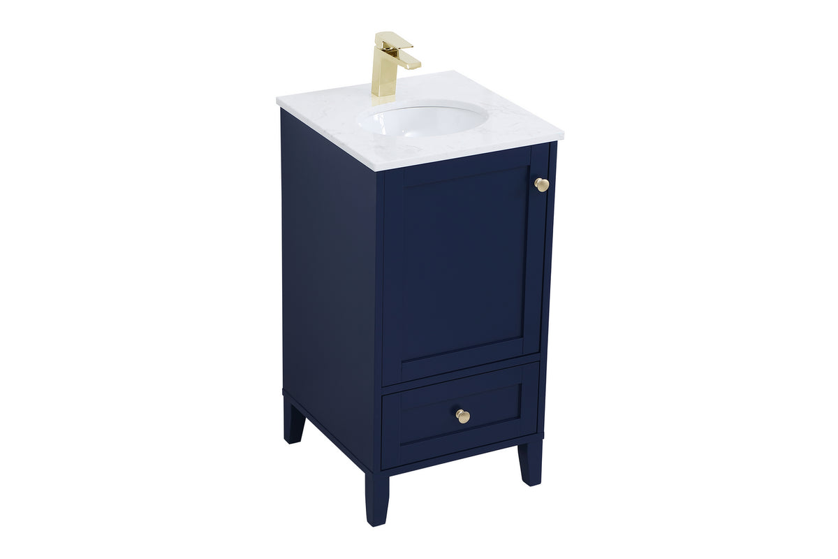 Elegant Lighting - VF18018BL - Single Bathroom Vanity - Sommerville - Blue