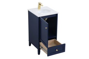 Elegant Lighting - VF18018BL - Single Bathroom Vanity - Sommerville - Blue