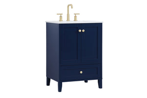 Elegant Lighting - VF18024BL - Single Bathroom Vanity - Sommerville - Blue