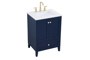 Elegant Lighting - VF18024BL - Single Bathroom Vanity - Sommerville - Blue