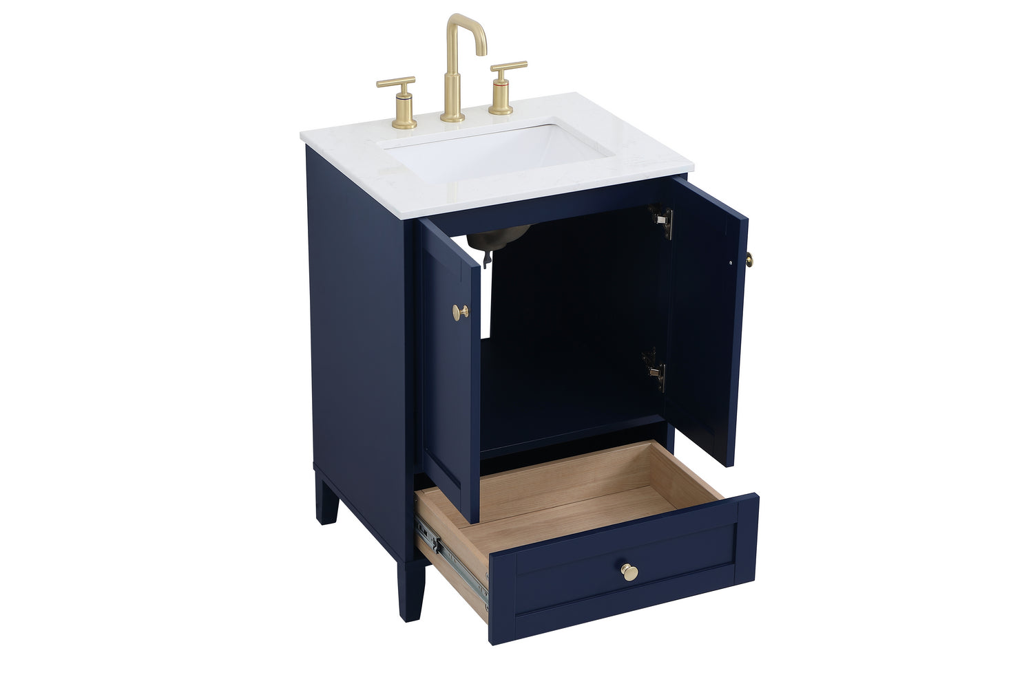 Elegant Lighting - VF18024BL - Single Bathroom Vanity - Sommerville - Blue