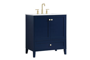 Elegant Lighting - VF18030BL - Single Bathroom Vanity - Sommerville - Blue