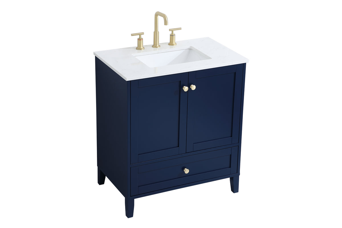 Elegant Lighting - VF18030BL - Single Bathroom Vanity - Sommerville - Blue