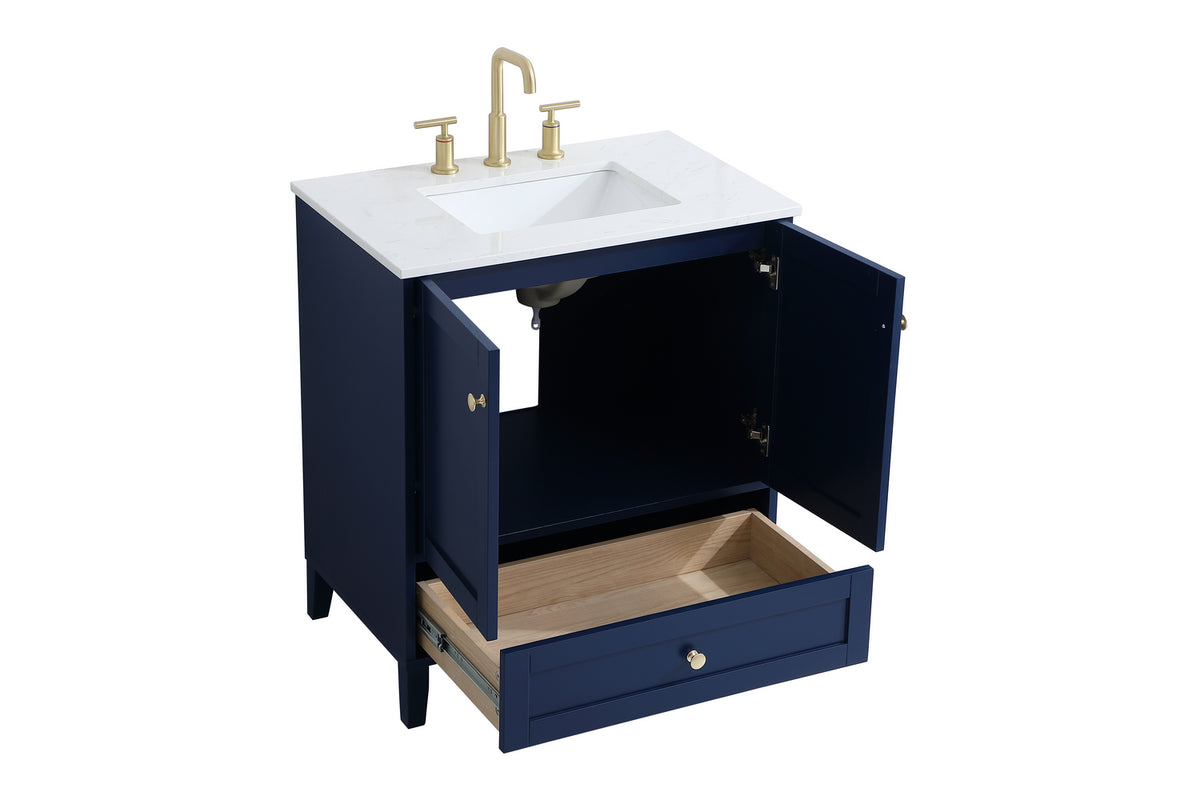 Elegant Lighting - VF18030BL - Single Bathroom Vanity - Sommerville - Blue