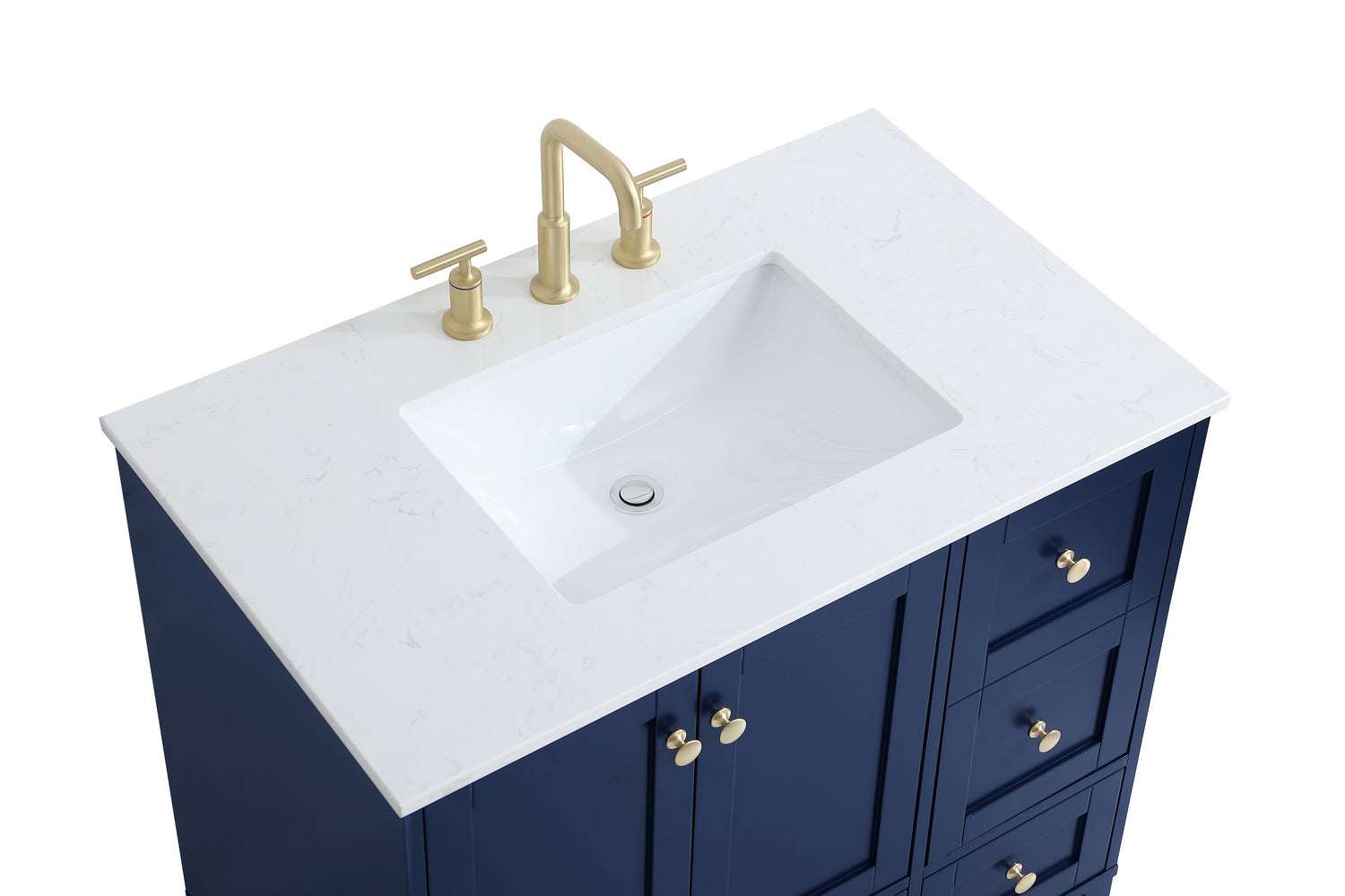 Elegant Lighting - VF18036BL - Single Bathroom Vanity - Sommerville - Blue