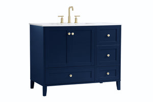 Elegant Lighting - VF18042BL - Single Bathroom Vanity - Sommerville - Blue