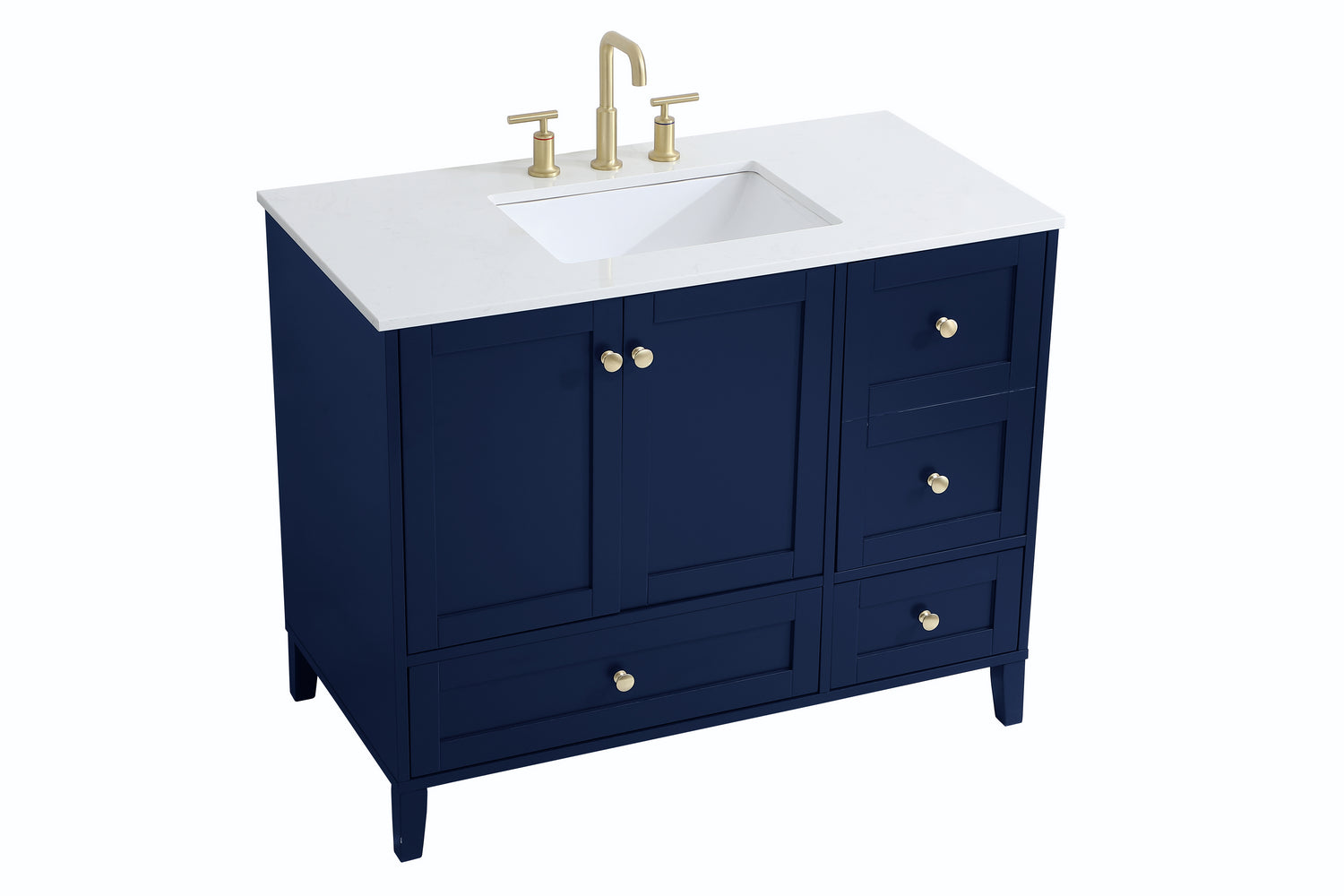 Elegant Lighting - VF18042BL - Single Bathroom Vanity - Sommerville - Blue