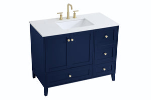 Elegant Lighting - VF18042BL - Single Bathroom Vanity - Sommerville - Blue