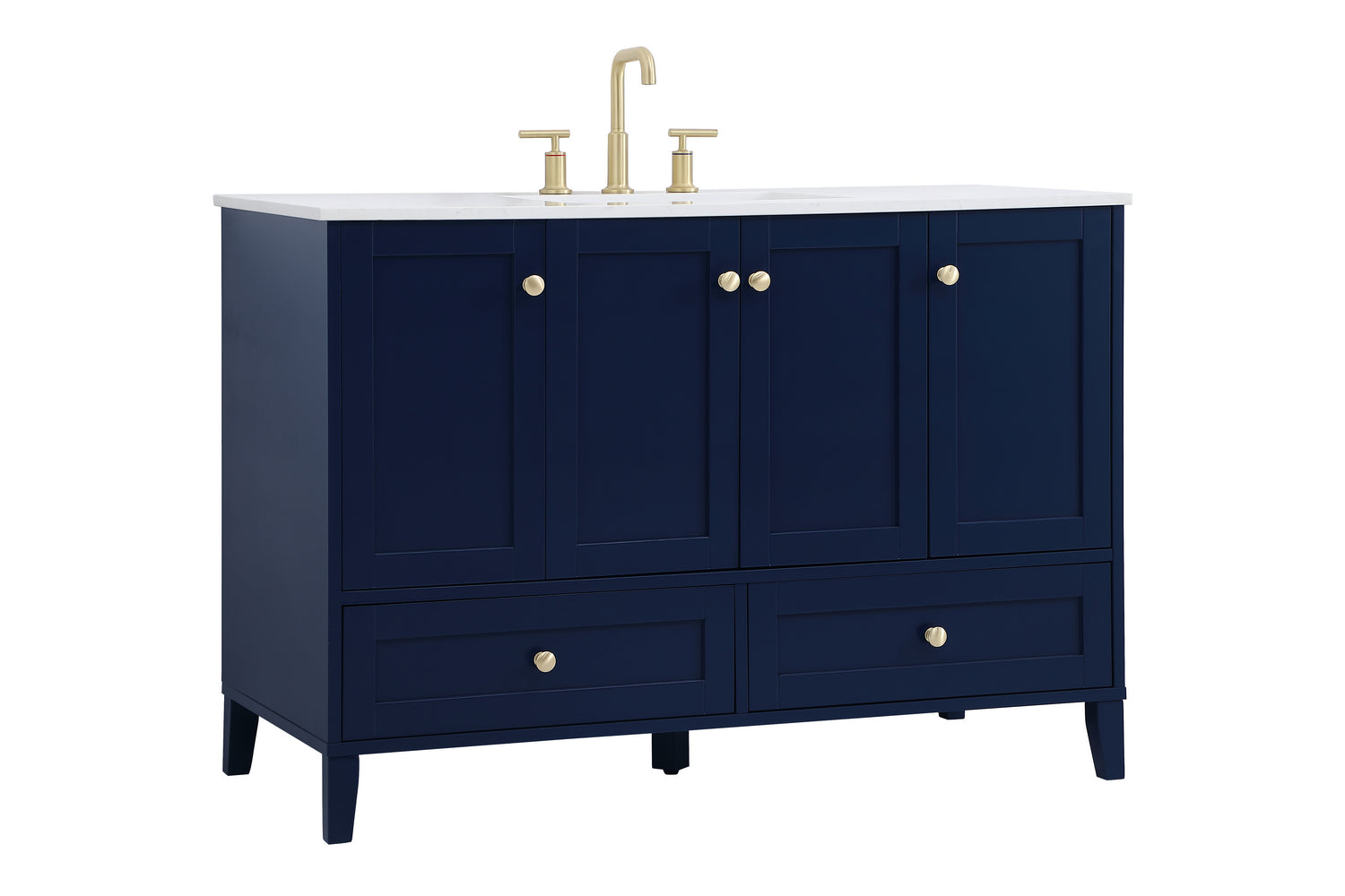 Elegant Lighting - VF18048BL - Single Bathroom Vanity - Sommerville - Blue