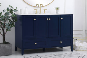 Elegant Lighting - VF18048BL - Single Bathroom Vanity - Sommerville - Blue