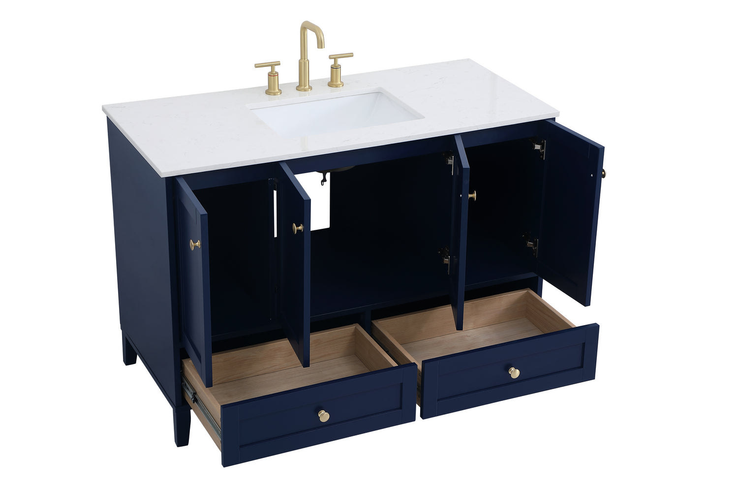 Elegant Lighting - VF18048BL - Single Bathroom Vanity - Sommerville - Blue