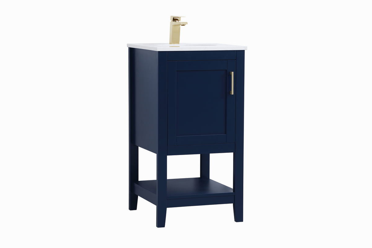 Elegant Lighting - VF16018BL - Single Bathroom Vanity - Aubrey - Blue