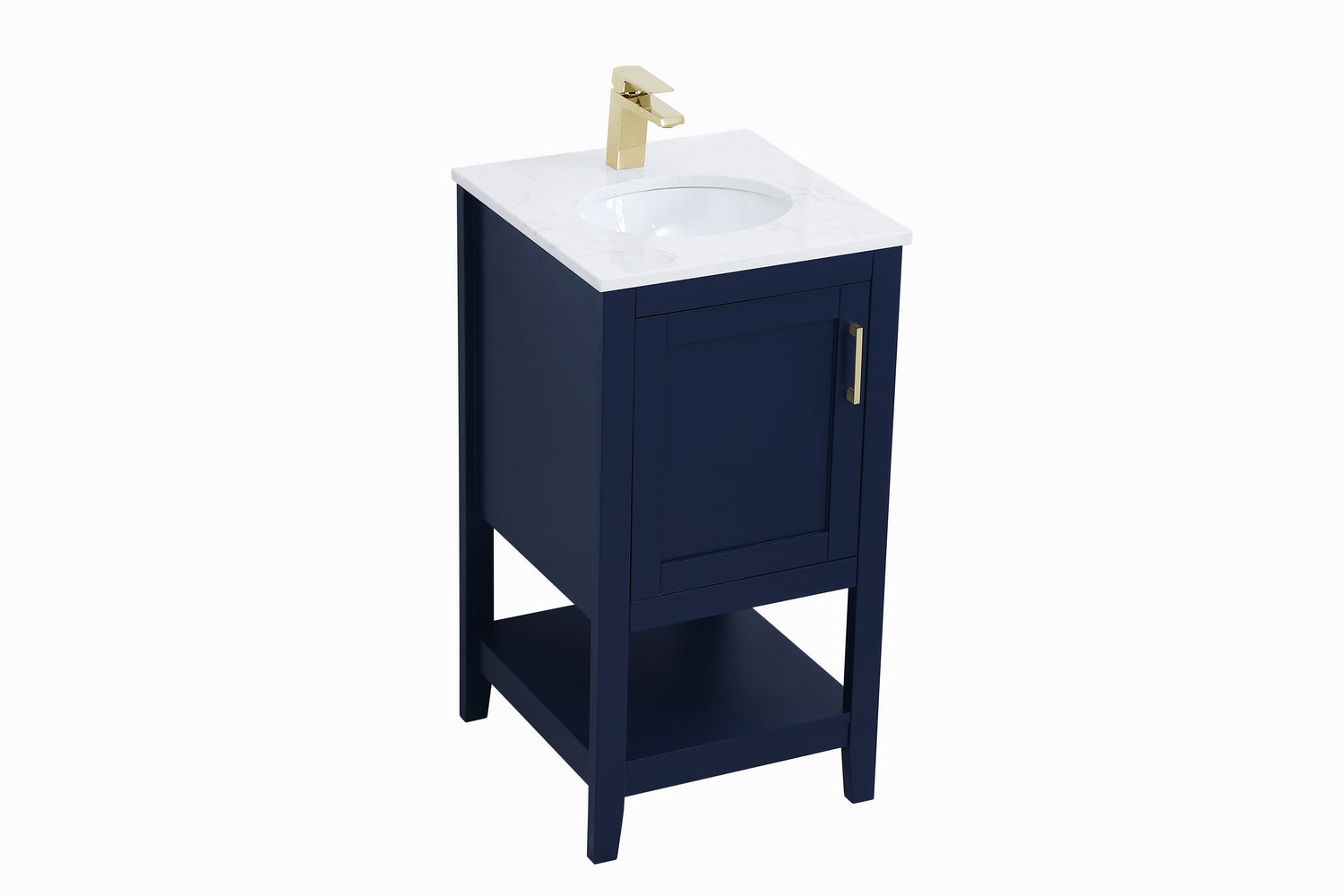 Elegant Lighting - VF16018BL - Single Bathroom Vanity - Aubrey - Blue