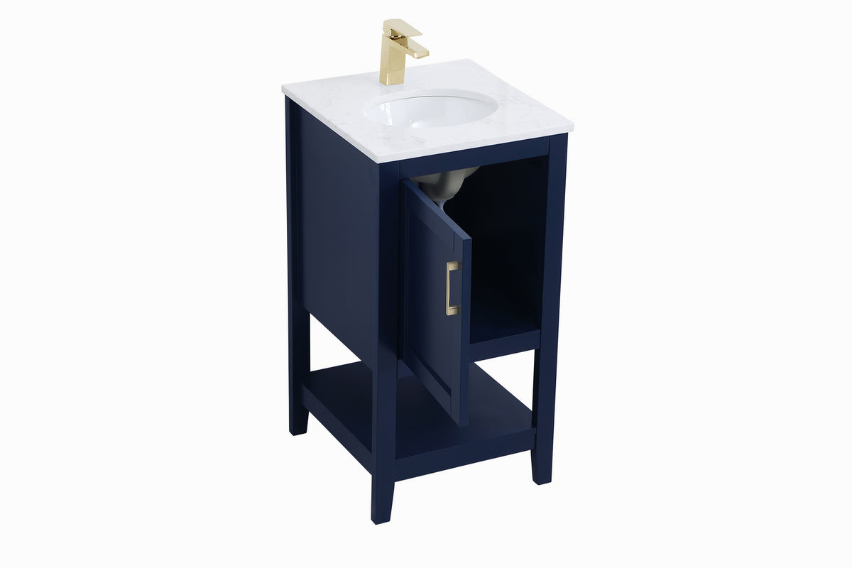 Elegant Lighting - VF16018BL - Single Bathroom Vanity - Aubrey - Blue