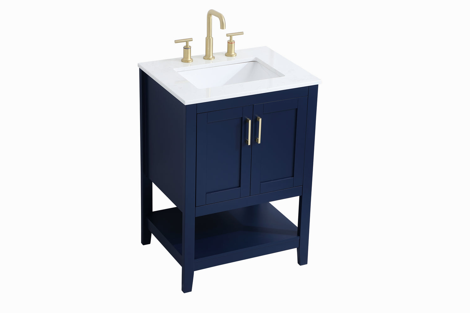 Elegant Lighting - VF16024BL - Single Bathroom Vanity - Aubrey - Blue