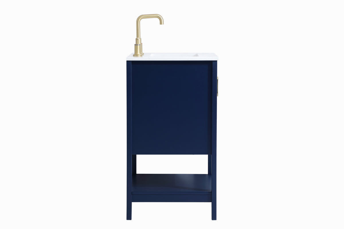 Elegant Lighting - VF16024BL - Single Bathroom Vanity - Aubrey - Blue