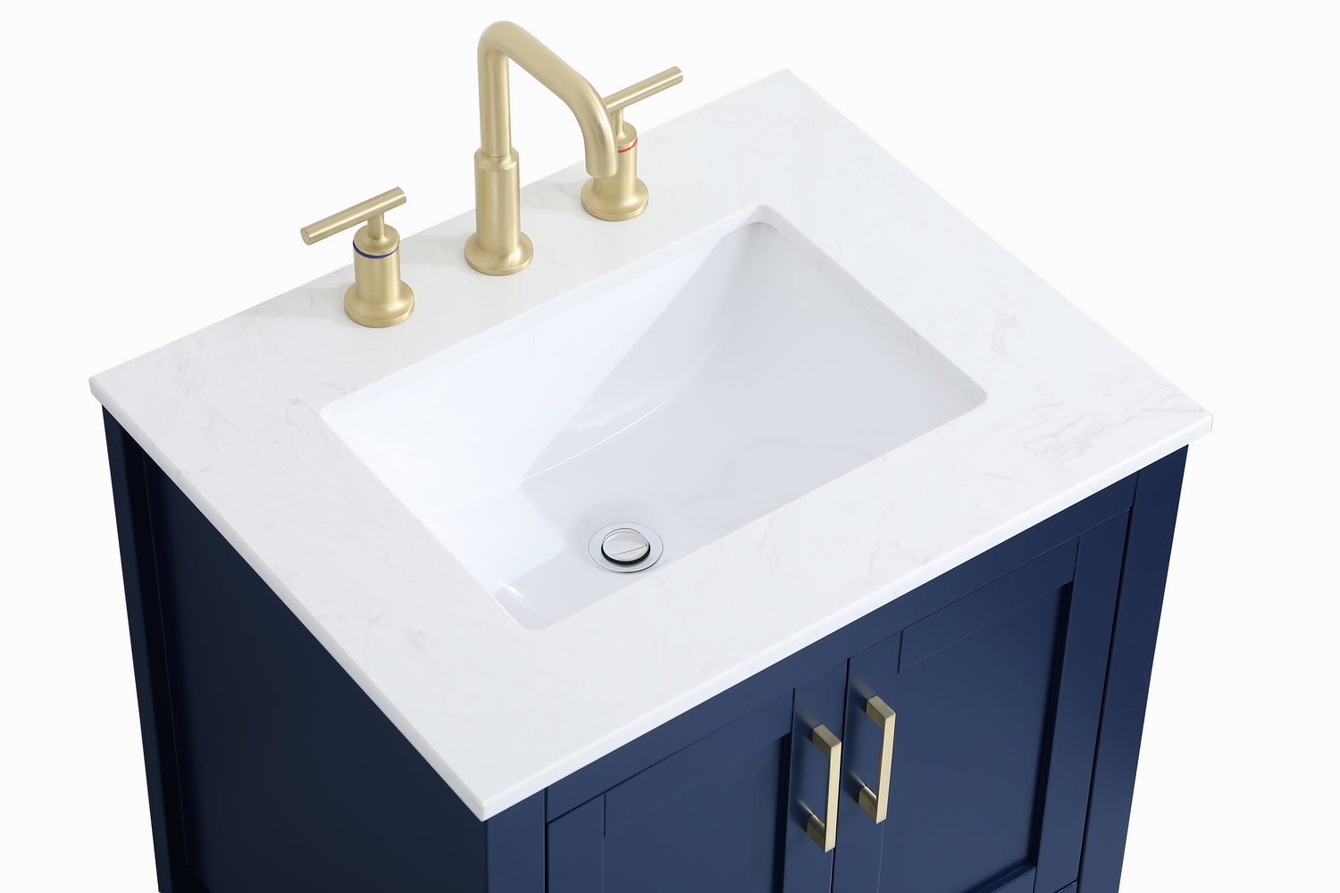 Elegant Lighting - VF16024BL - Single Bathroom Vanity - Aubrey - Blue