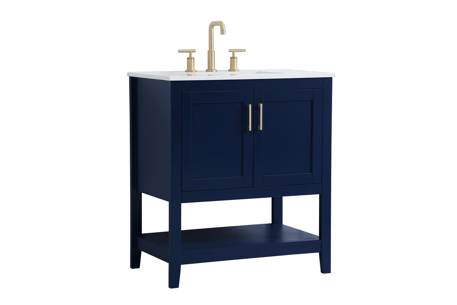 Elegant Lighting - VF16030BL - Single Bathroom Vanity - Aubrey - Blue