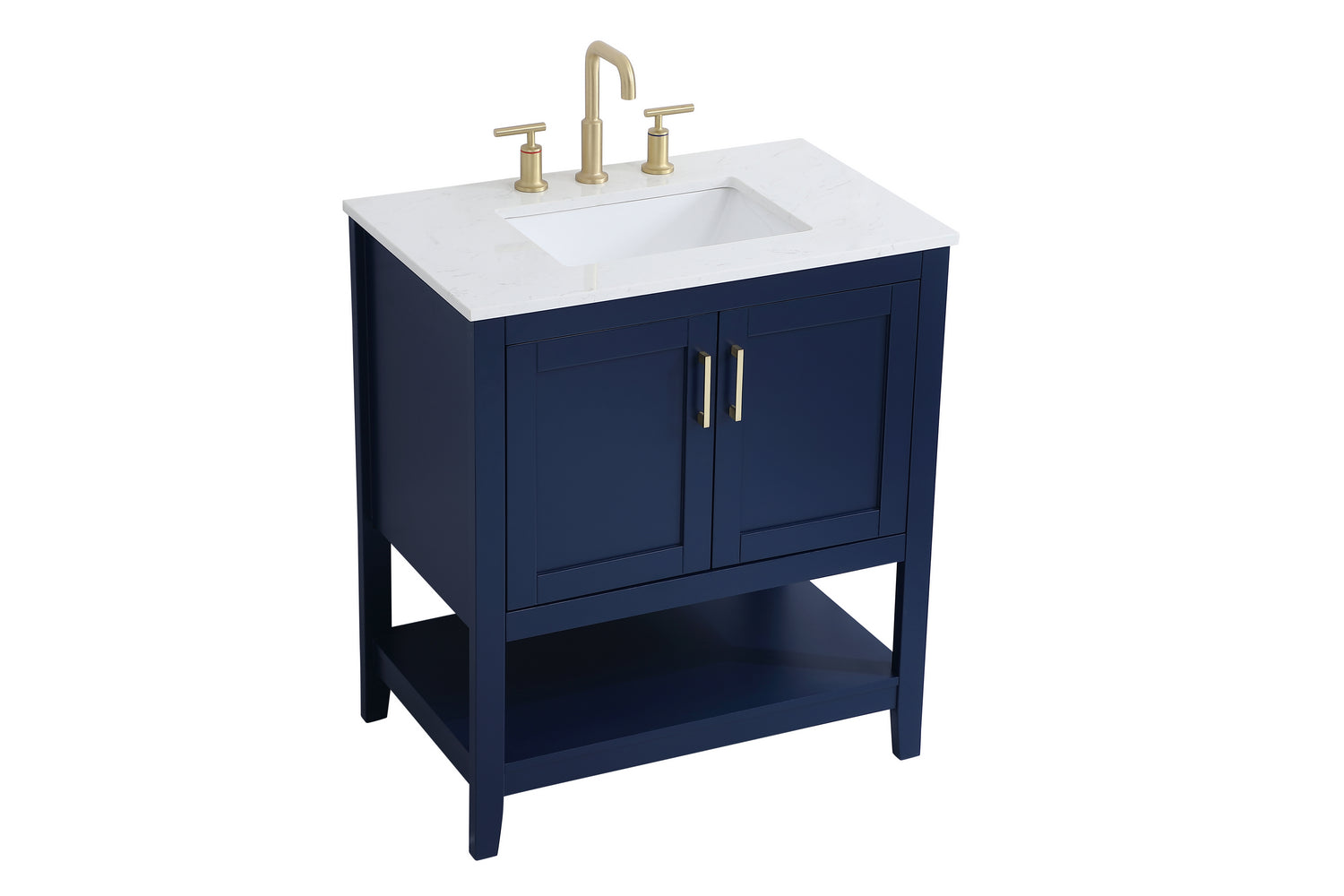 Elegant Lighting - VF16030BL - Single Bathroom Vanity - Aubrey - Blue