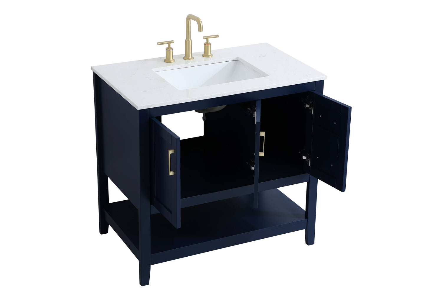 Elegant Lighting - VF16036BL - Single Bathroom Vanity - Aubrey - Blue