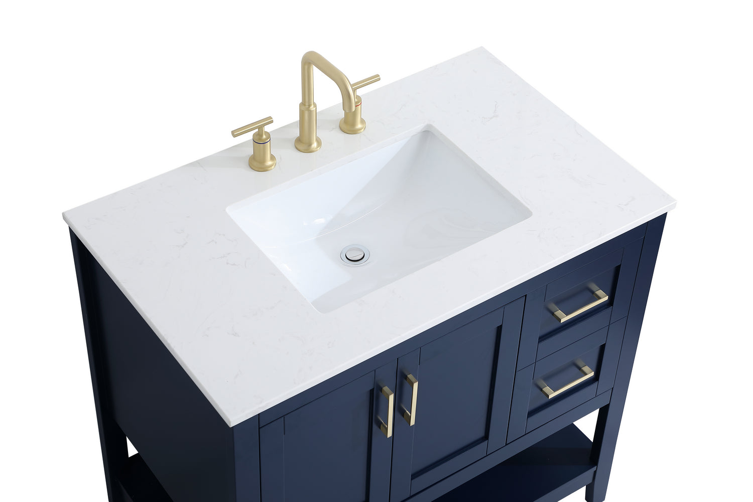 Elegant Lighting - VF16036BL - Single Bathroom Vanity - Aubrey - Blue