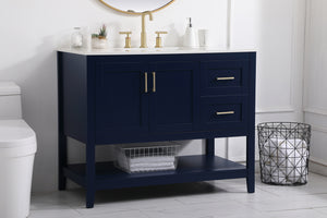 Elegant Lighting - VF16042BL - Single Bathroom Vanity - Aubrey - Blue