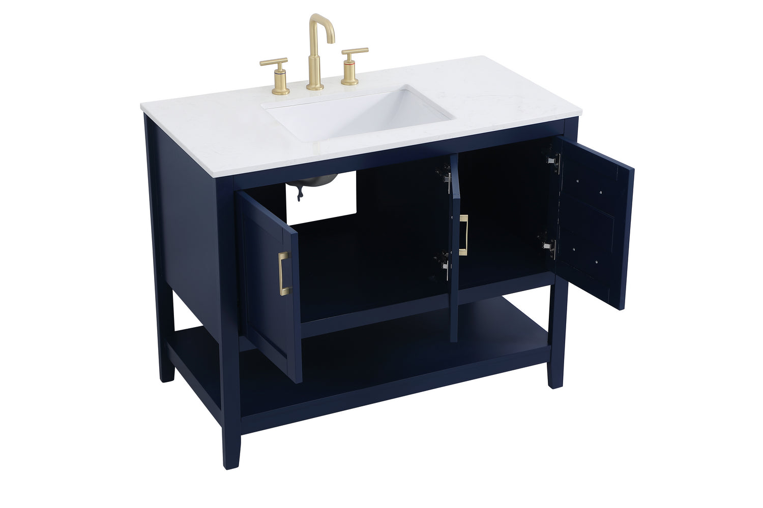 Elegant Lighting - VF16042BL - Single Bathroom Vanity - Aubrey - Blue