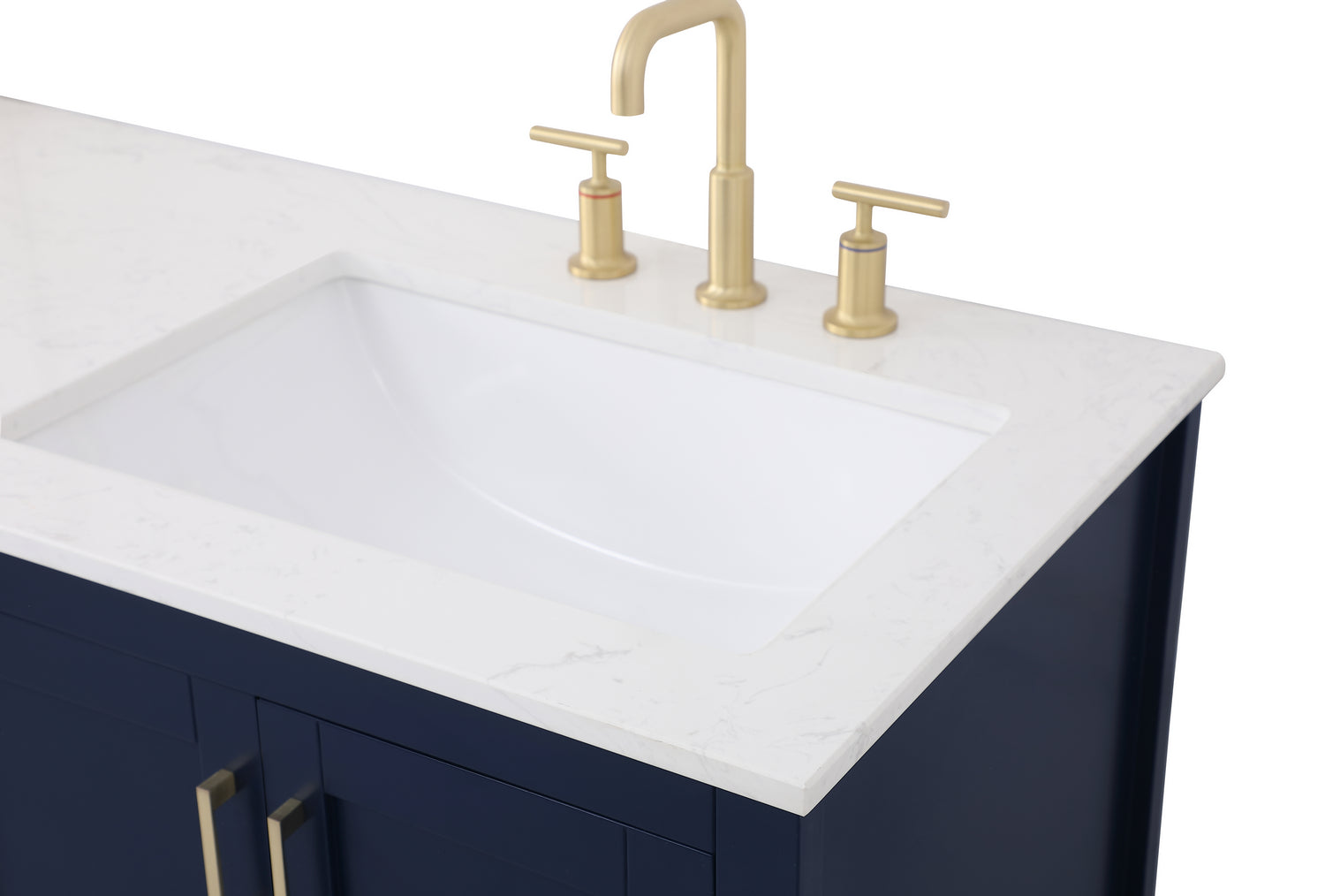 Elegant Lighting - VF16060DBL - Double Bathroom Vanity - Aubrey - Blue