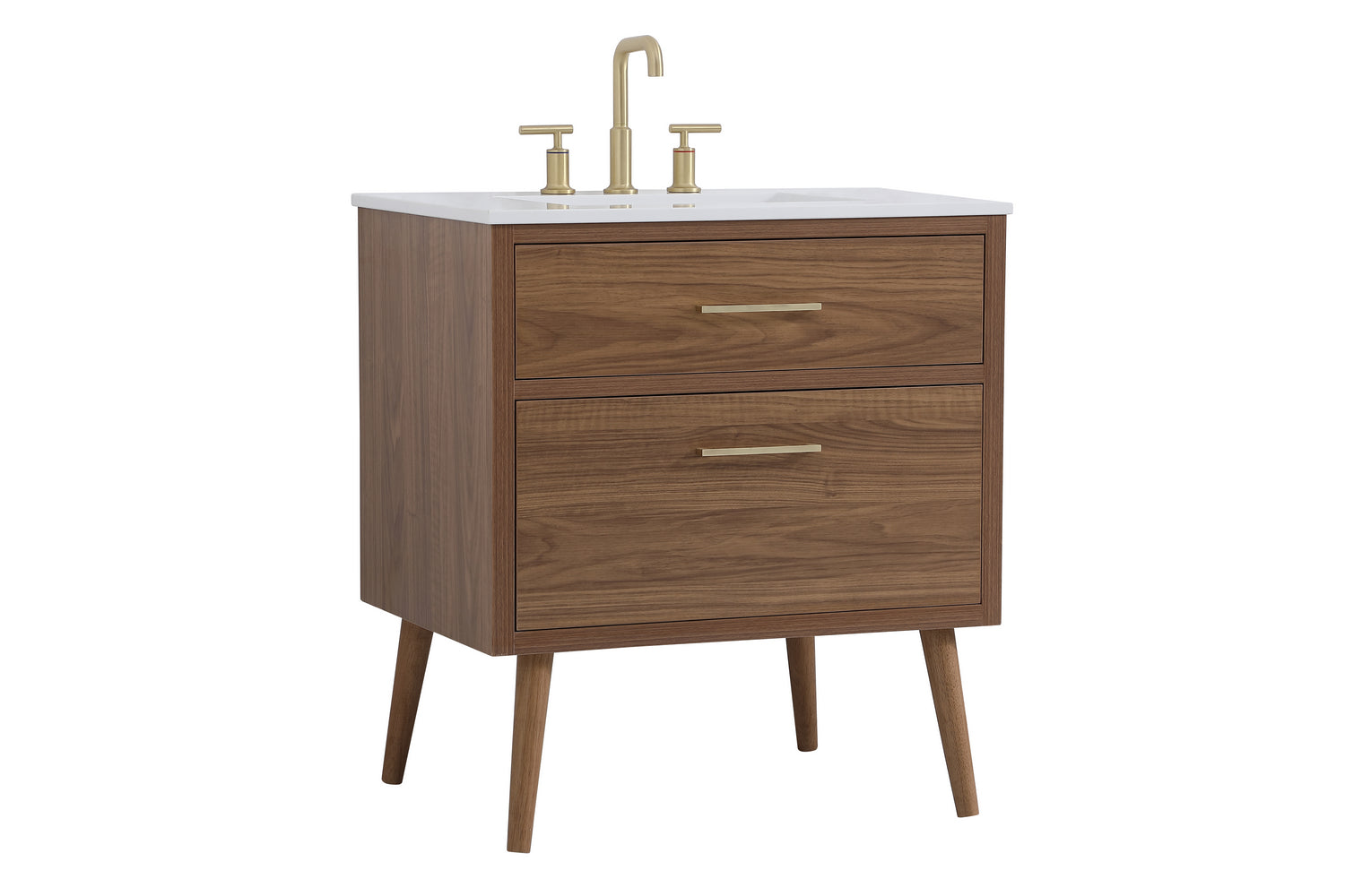 Elegant Lighting - VF41030WB - Bathroom Vanity Set - Boise - Walnut Brown