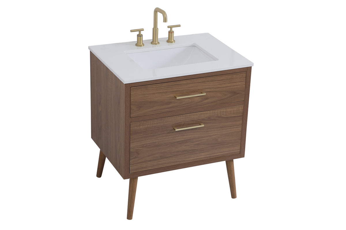 Elegant Lighting - VF41030WB - Bathroom Vanity Set - Boise - Walnut Brown