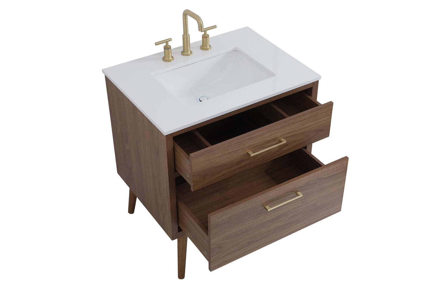 Elegant Lighting - VF41030WB - Bathroom Vanity Set - Boise - Walnut Brown