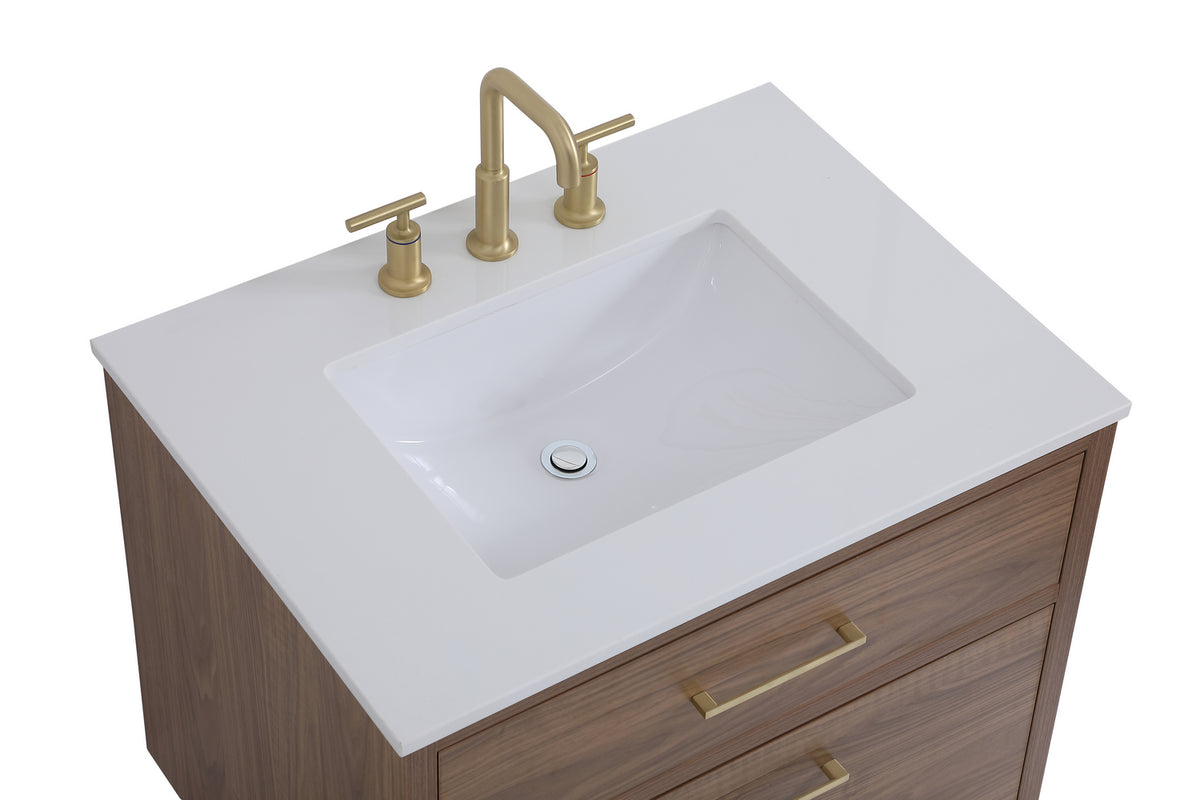 Elegant Lighting - VF41030WB - Bathroom Vanity Set - Boise - Walnut Brown