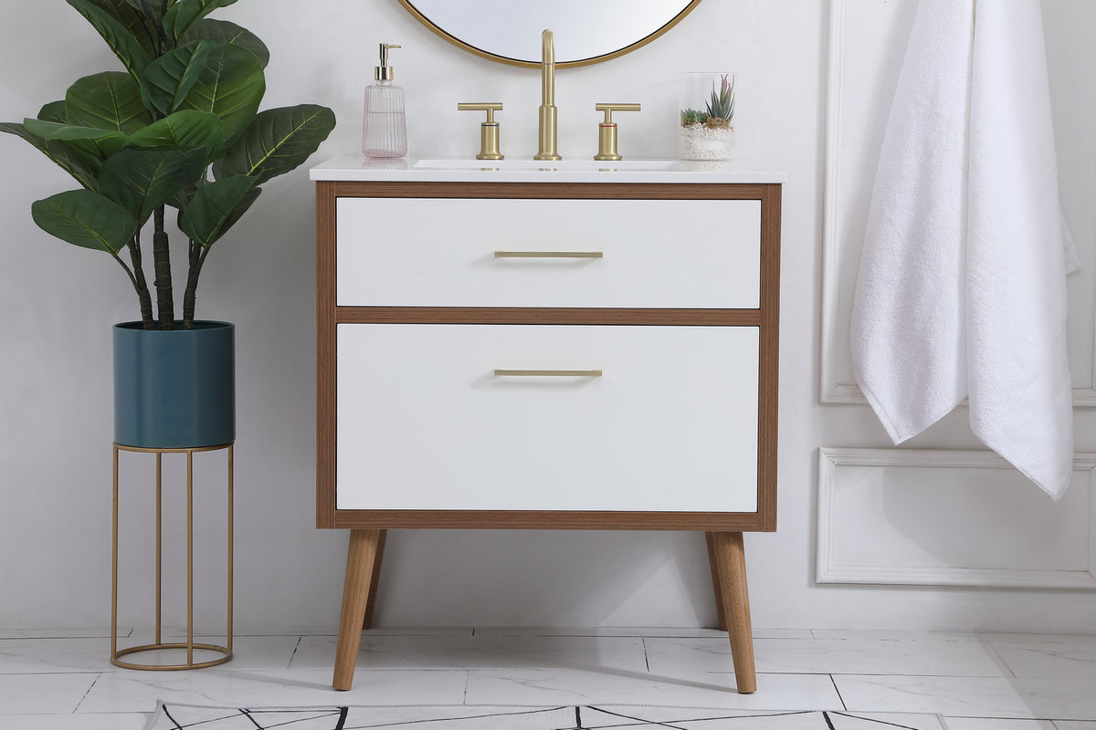 Elegant Lighting - VF41030WH - Bathroom Vanity - Boise - White