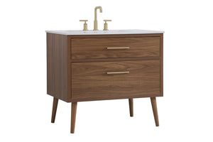 Elegant Lighting - VF41036WB - Bathroom Vanity Set - Boise - Walnut Brown