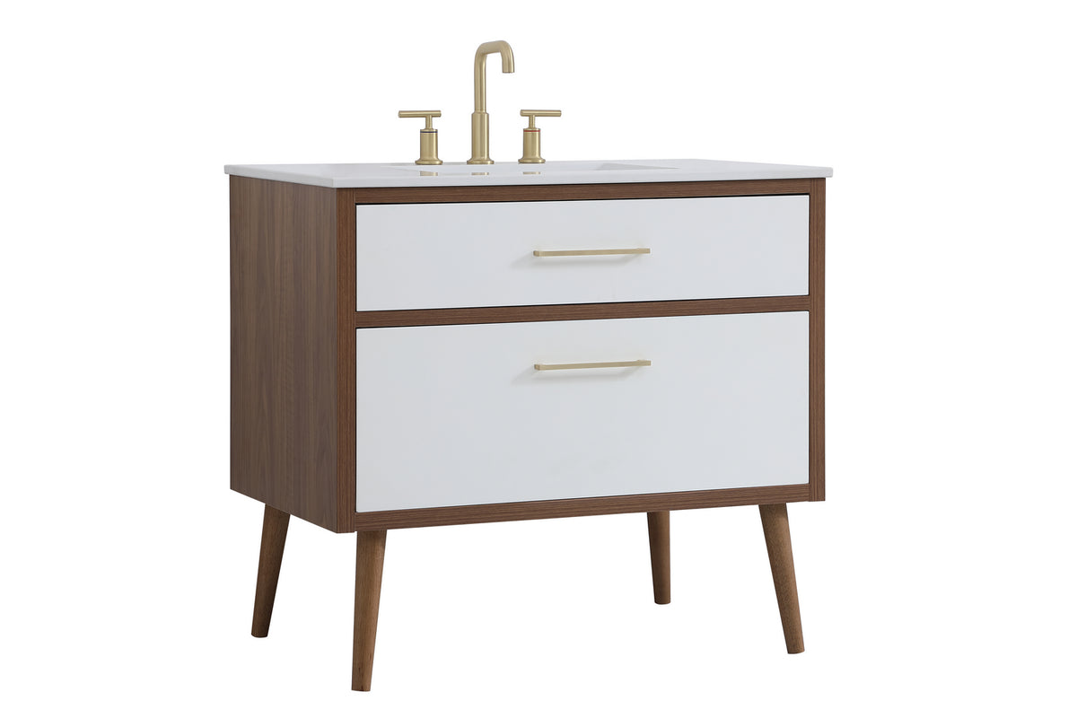 Elegant Lighting - VF41036WH - Bathroom Vanity - Boise - White