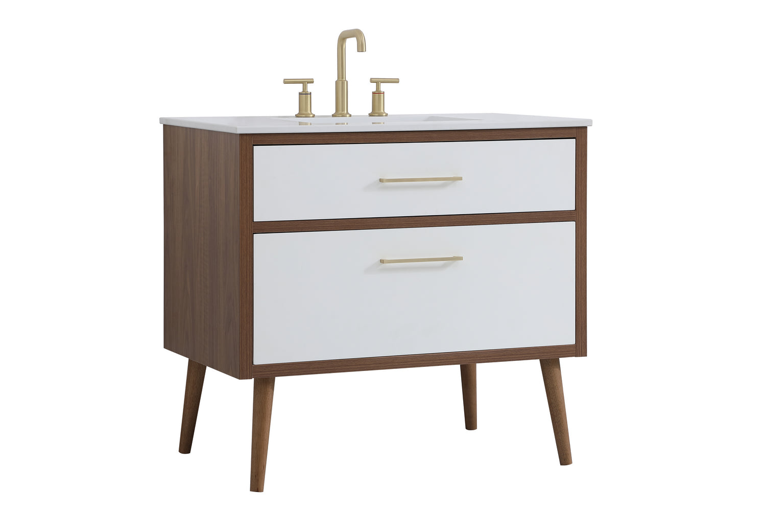 Elegant Lighting - VF41036WH - Bathroom Vanity - Boise - White