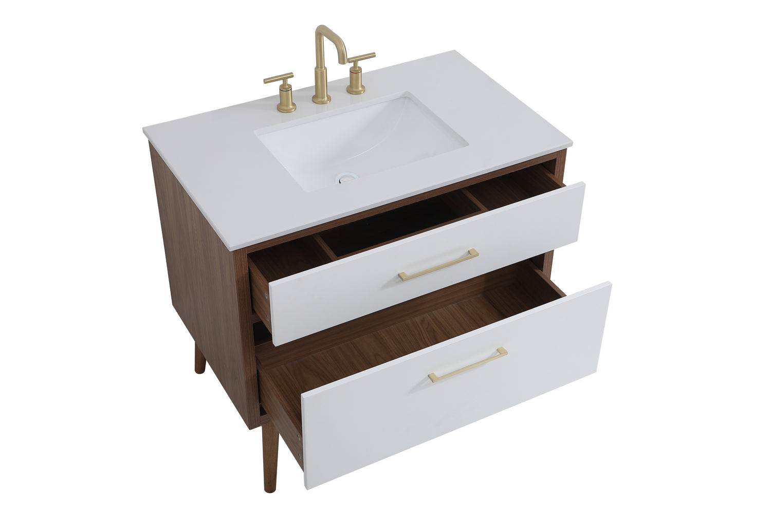 Elegant Lighting - VF41036WH - Bathroom Vanity - Boise - White