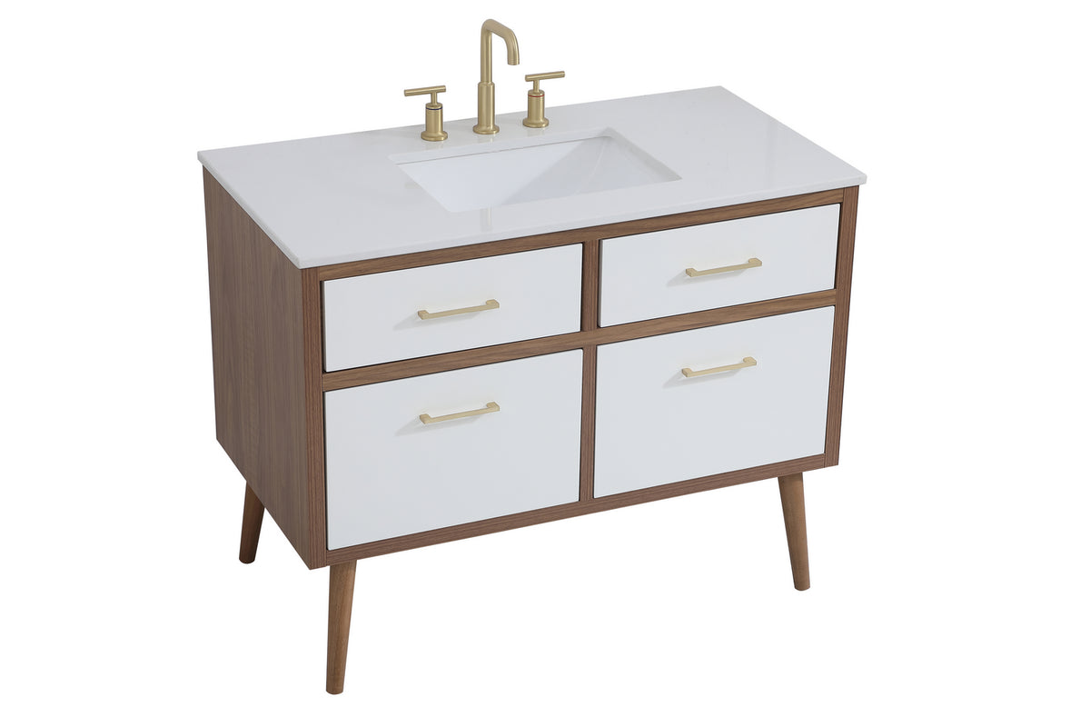 Elegant Lighting - VF41042WH - Bathroom Vanity Set - Boise - White