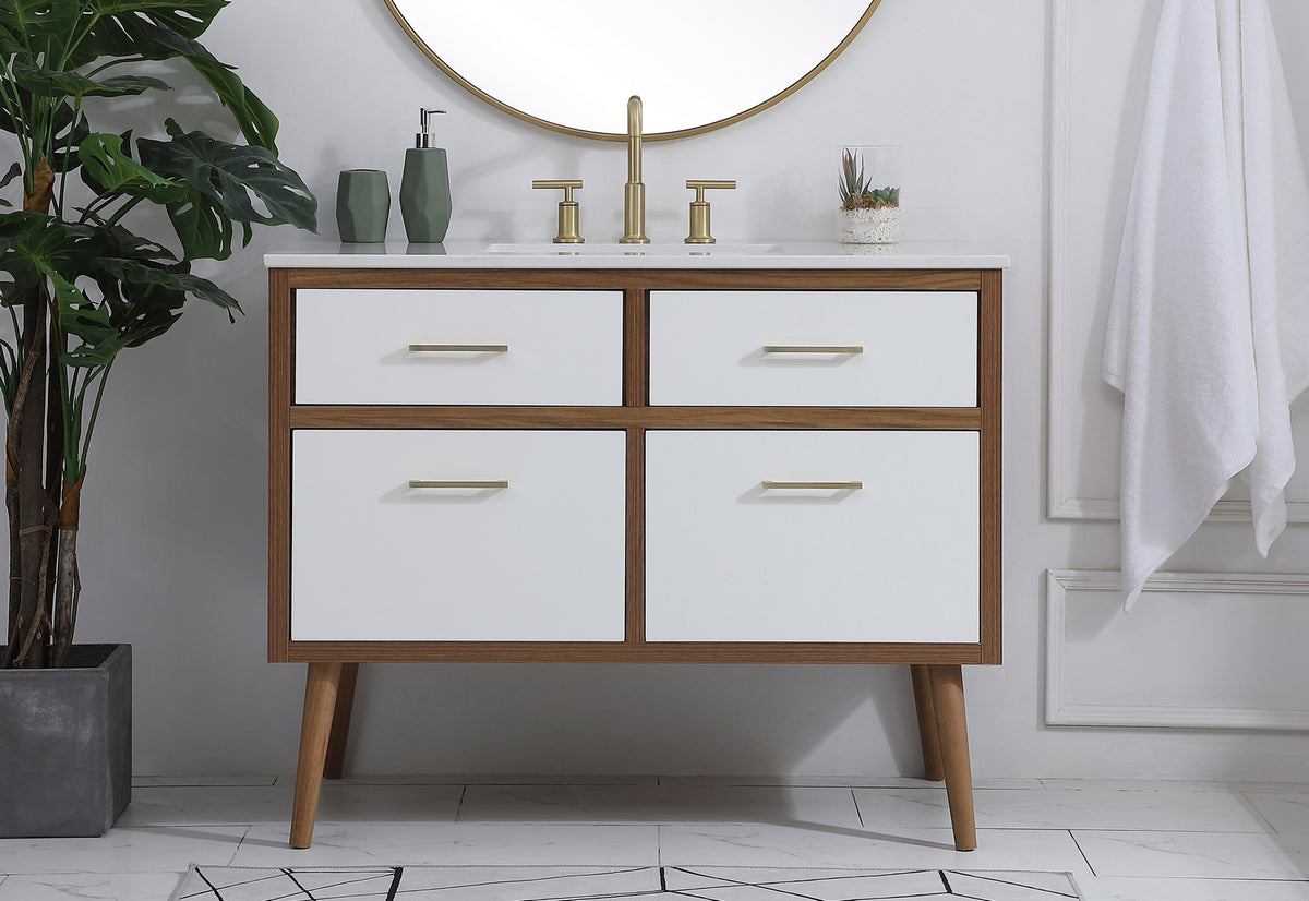 Elegant Lighting - VF41042WH - Bathroom Vanity Set - Boise - White