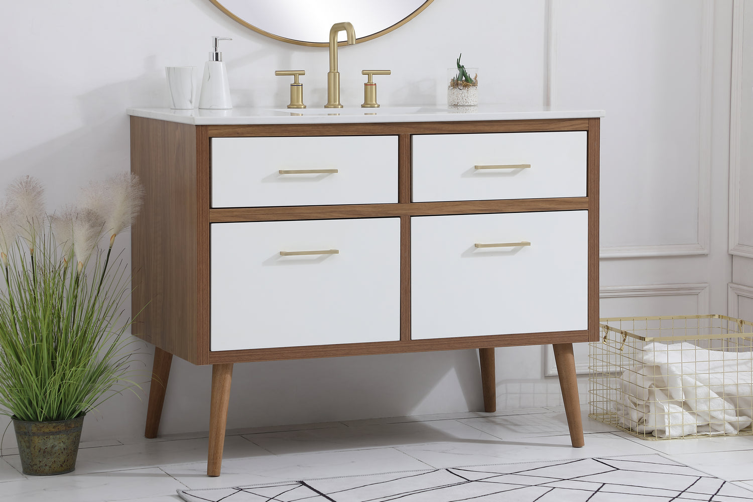 Elegant Lighting - VF41042WH - Bathroom Vanity Set - Boise - White