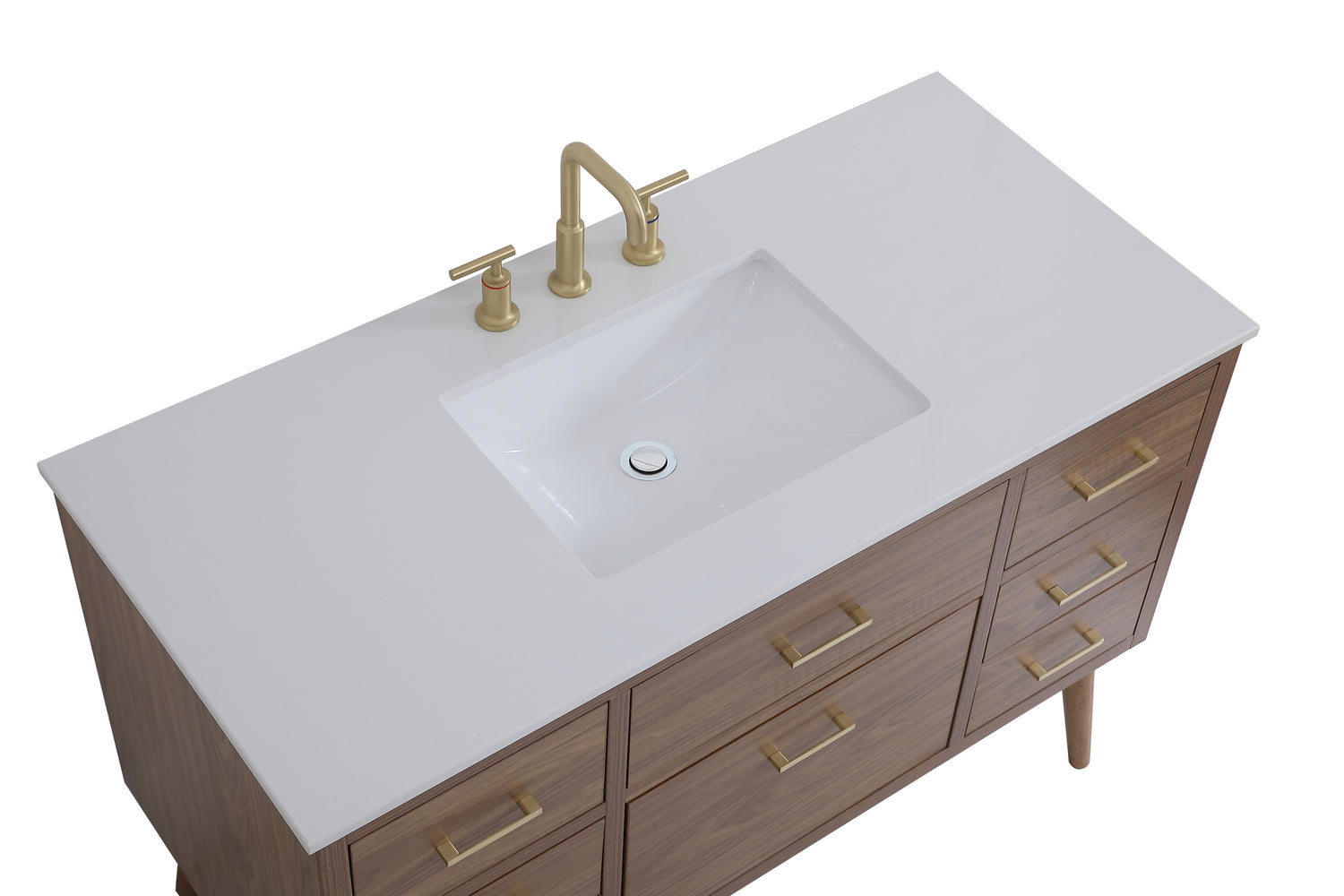 Elegant Lighting - VF41048WB - Bathroom Vanity Set - Boise - Walnut Brown