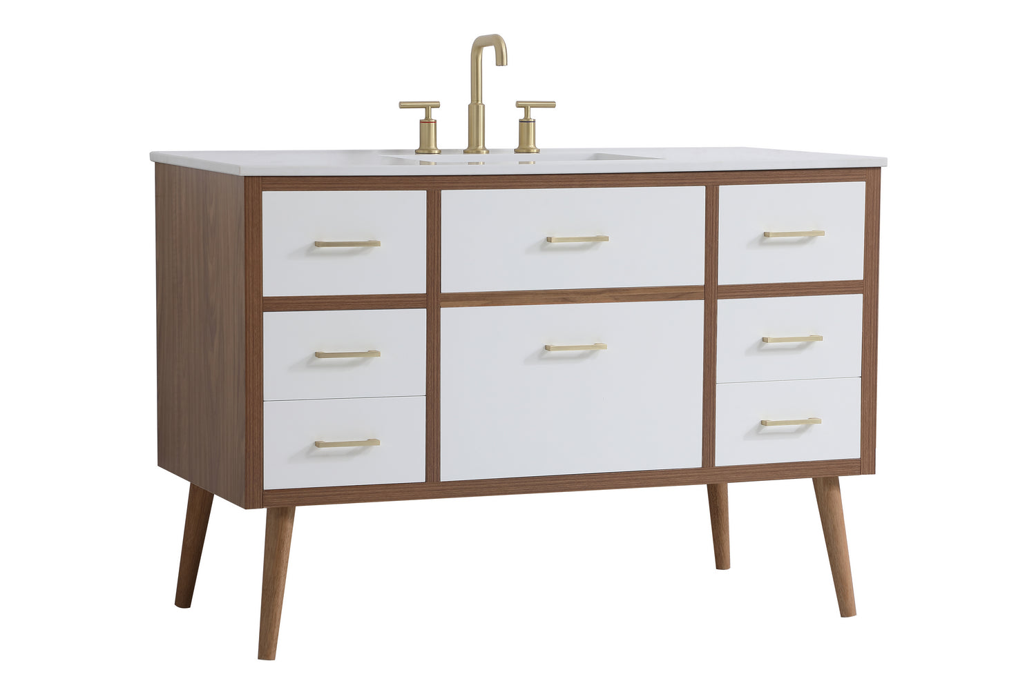 Elegant Lighting - VF41048WH - Bathroom Vanity Set - Boise - White