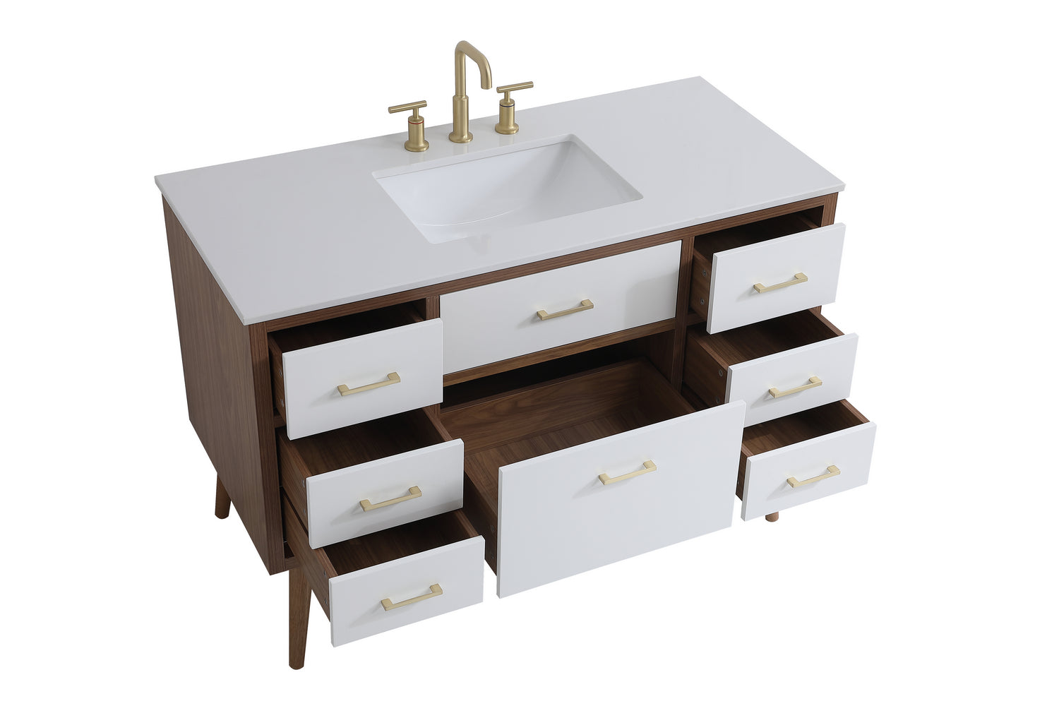 Elegant Lighting - VF41048WH - Bathroom Vanity Set - Boise - White