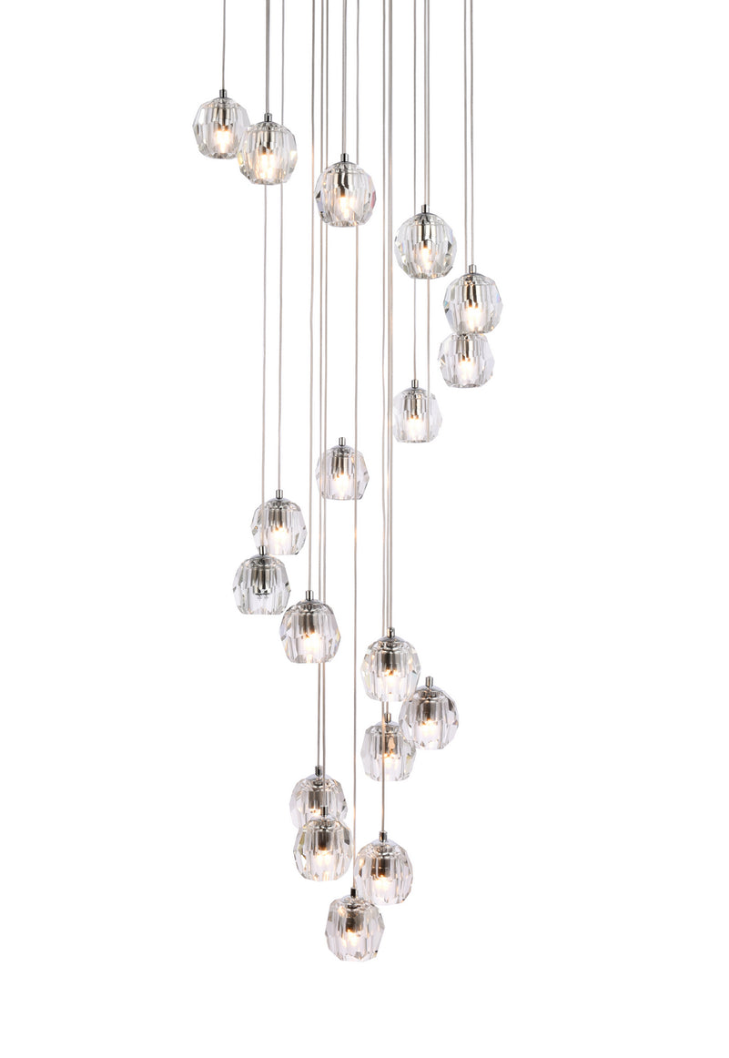 Elegant Lighting - 3505D20C - LED Pendant - Eren - Chrome