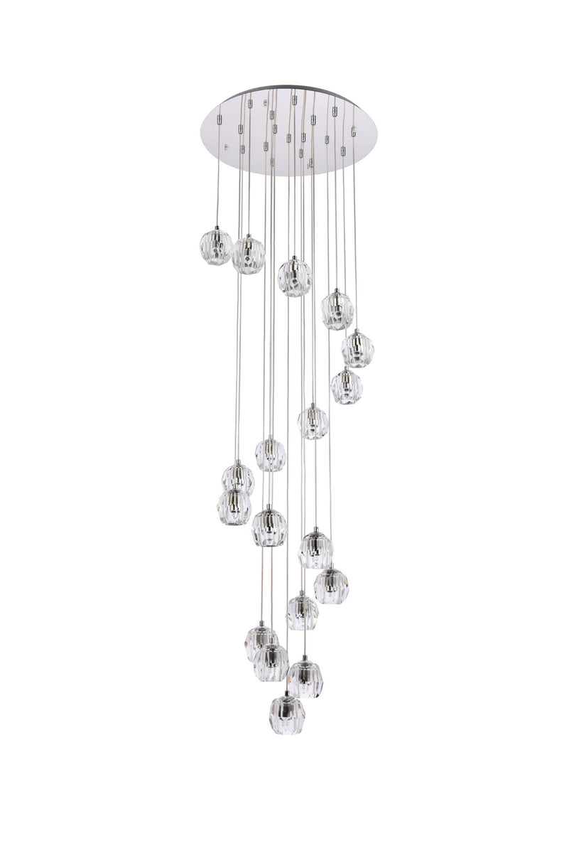 Elegant Lighting - 3505D20C - LED Pendant - Eren - Chrome