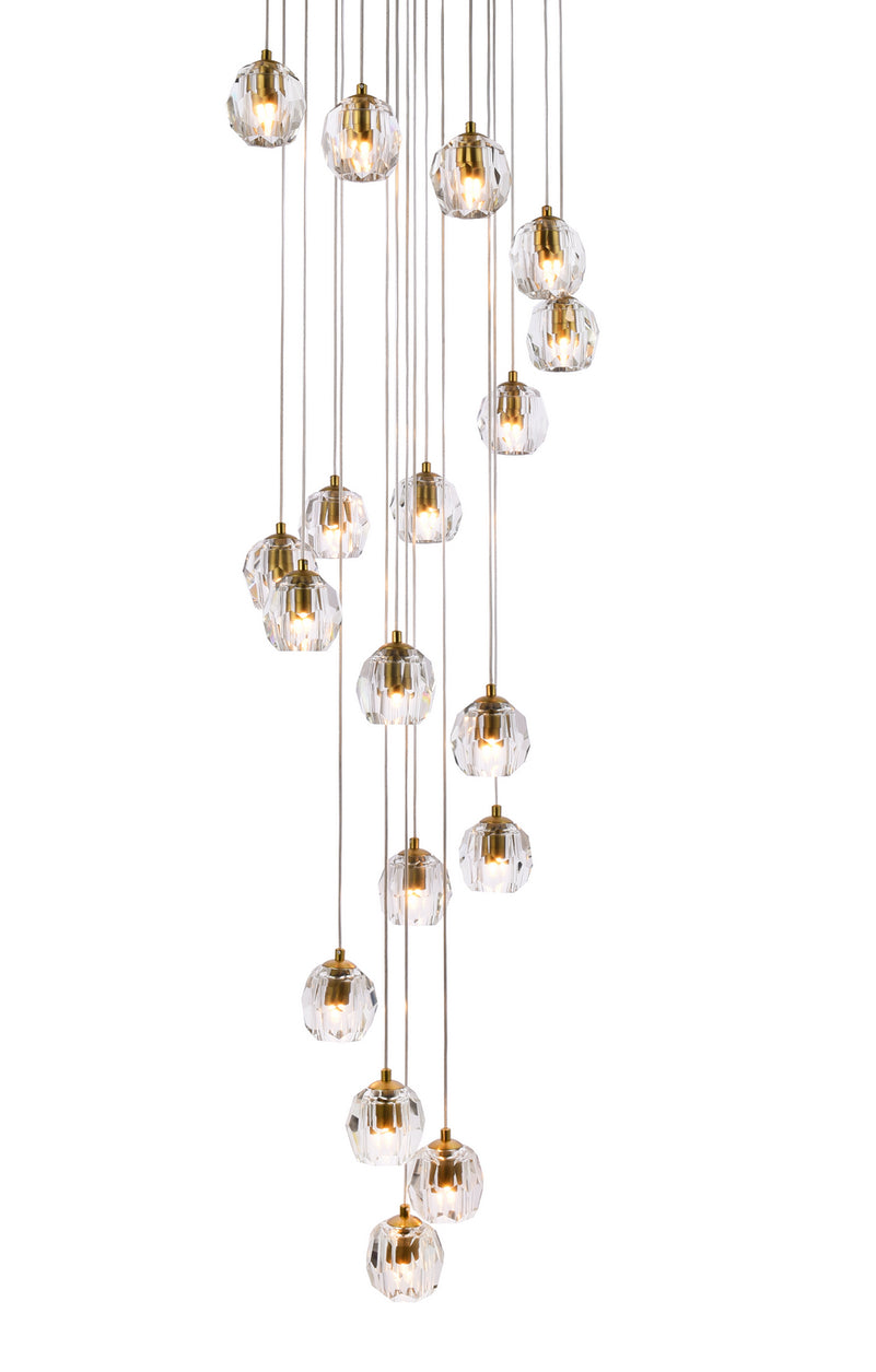 Elegant Lighting - 3505D20G - LED Pendant - Eren - Gold