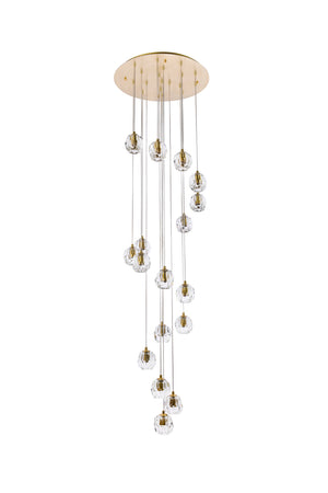 Elegant Lighting - 3505D20G - LED Pendant - Eren - Gold