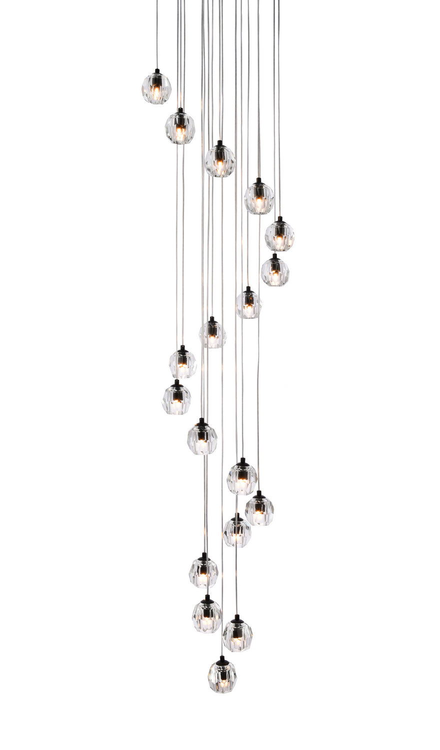 Elegant Lighting - 3505D20BK - LED Pendant - Eren - Black