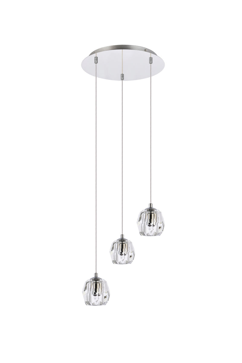 Elegant Lighting - 3505D12C - LED Pendant - Eren - Chrome