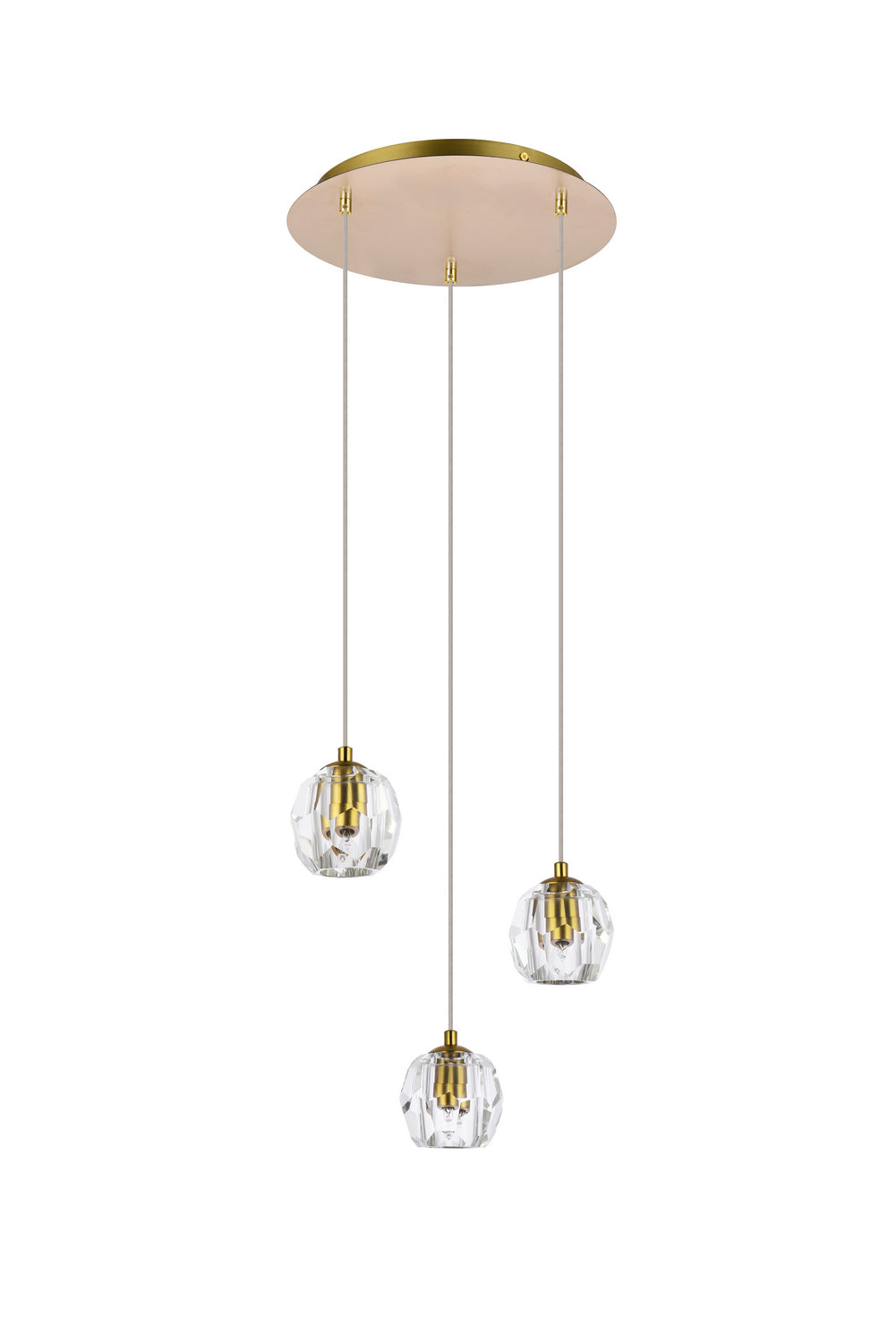 Elegant Lighting - 3505D12G - LED Pendant - Eren - Gold